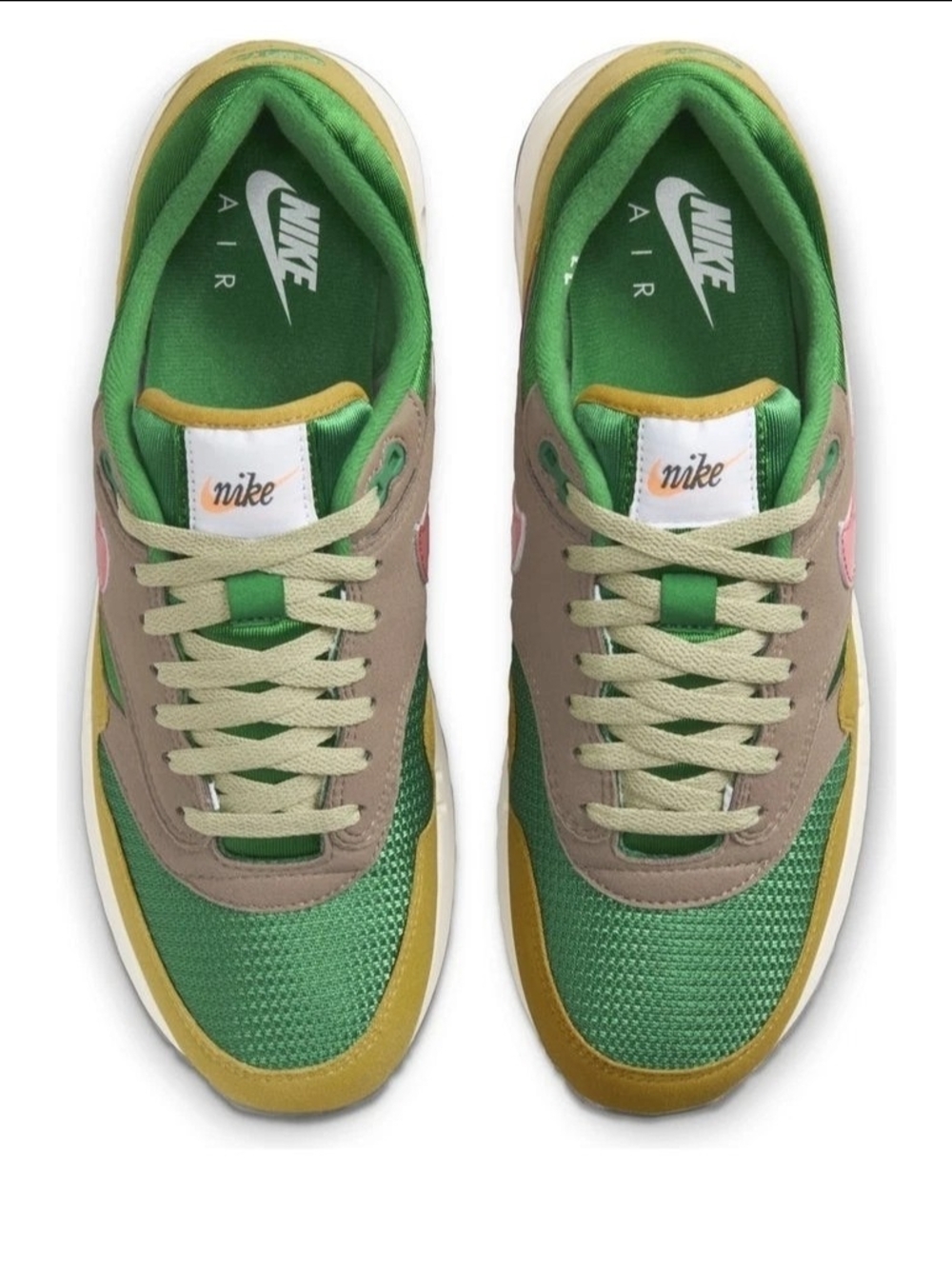 Nike Air Retro Runner in Green, Tan & Yellow